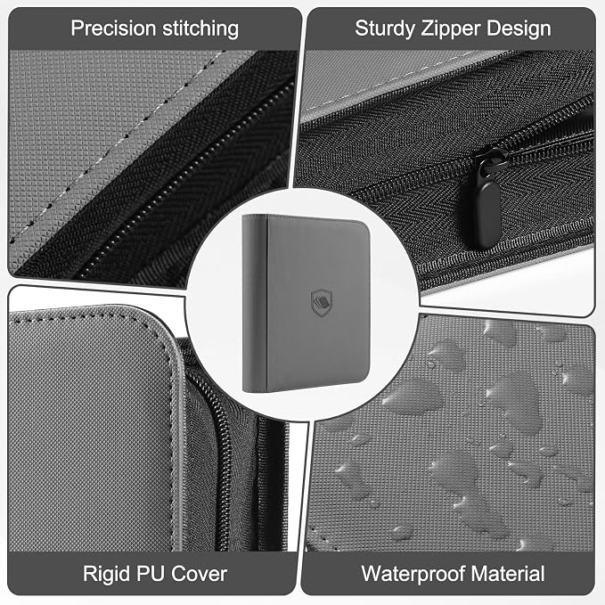 Toploader Binder, Holds 360 Toploader, 100 Toploaders INCLUDED, 9-Pocket PU - Image 3
