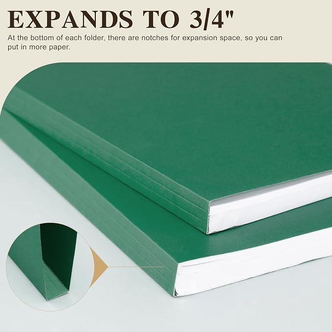 Color File Folders, 1/3-Cut Tabs, 18 Pack File Folder Letter Size, 8.5x11 Inch - Image 3