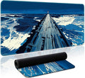 Aesthetic Desk Mat, Cute Coastal Pier Desk Pad Protector by Zotia