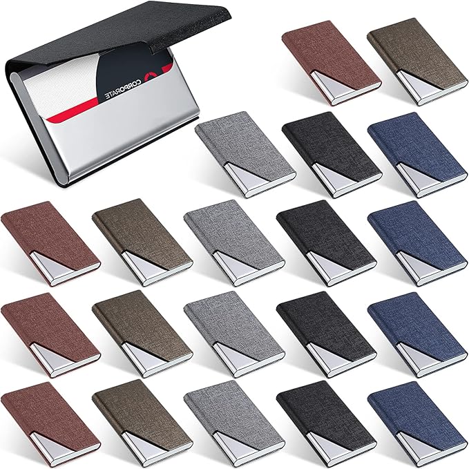 Yexiya 20 Pieces PU Leather Business Card Holder by Yexiya