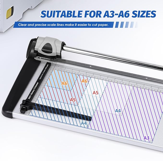 Rotary Paper Trimmer, 15 Sheets Heavy Duty Paper Trimmer, 480mm Cutting Length - Image 6