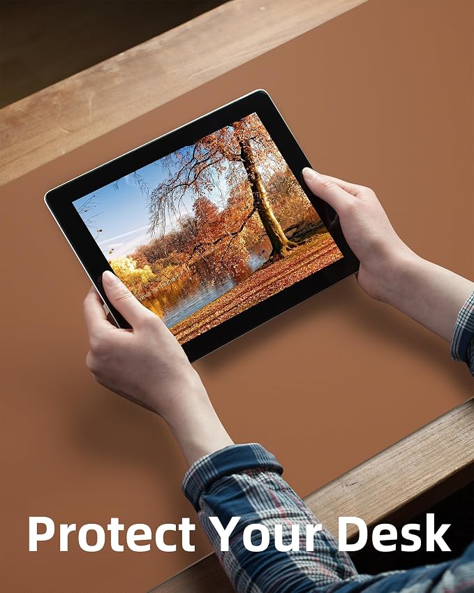 Large Desk Mat 55" x 17"Leather Desk Pad Protector, Mouse Pad, Office Desk Mat - Image 5