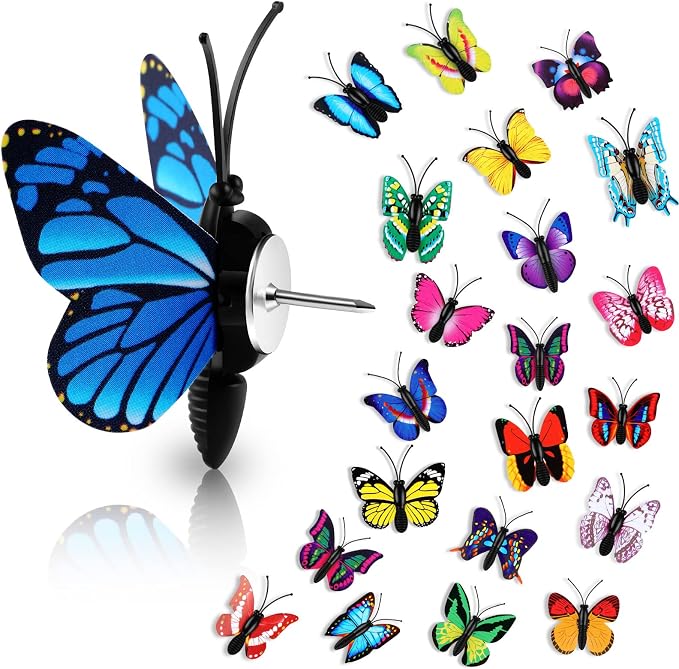 Epakh 60 Packs Butterfly Thumb Tacks Butterfly Push Pins Decorative Thumb Tacks by Epakh
