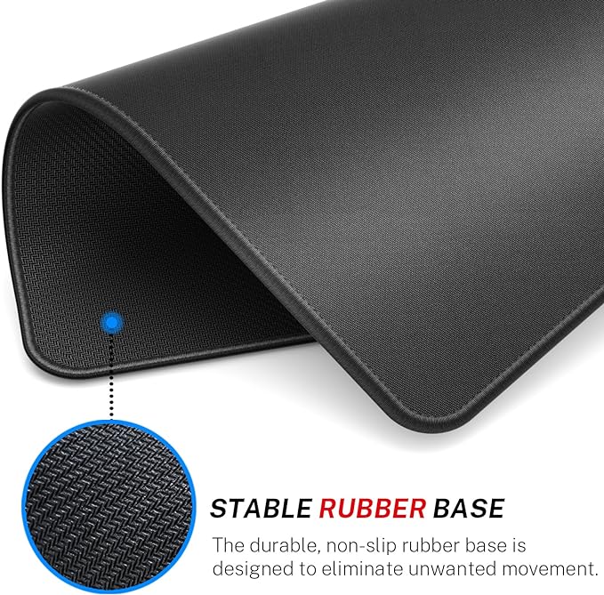 MROCO Essential Gaming Mouse Pad, 40% Expanded Size, 12.6 x 10.8 in, Anti-Fray - Image 4