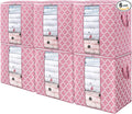 WISELIFE Storage Bags 6 Pack/100L Large Blanket Clothes Organization and by WiseLife