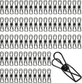100 Pcs Paper Clips Metal Wire Hollow Out Clothespins Multi Purpose Utility by Sabary