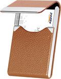 Padike Leather Business Card Holder Metal Business Card Case Slim Professional by padike