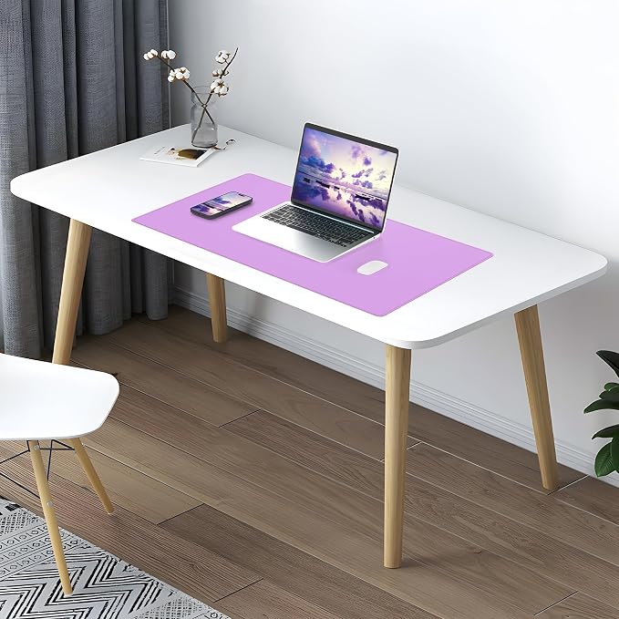 AFIING Cork Desk Mat, 23.6" x 13.8", Desk Pad Protector | Dual-Sided Natural - Image 7