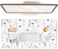 QiyI Large Mouse Pad for Desk, Floral Desk Mat for Desktop, Women Girls Office by QIYI