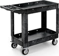 YITAHOME Black Utility Cart on Wheels, 550 lbs Capacity, 40 x 17 Inch | Rolling by YITAHOME
