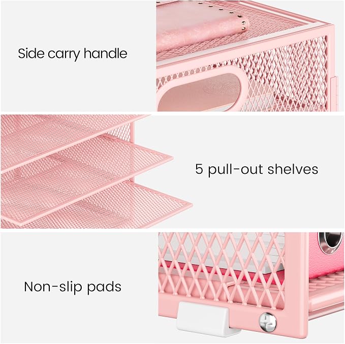 Lavatino 2 Pack 8-Tier Office Desk File Organizer, Letter Tray Paper Organizer - Image 3