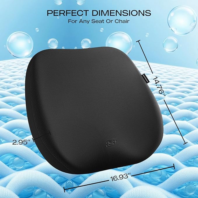 Skechers Seat Cushion Premium Gel & Memory Foam-Office Chair Cushion - Image 4