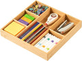 Umilife Bamboo Desk Drawer Organizer, Wood Office Junk Tray by Umilife