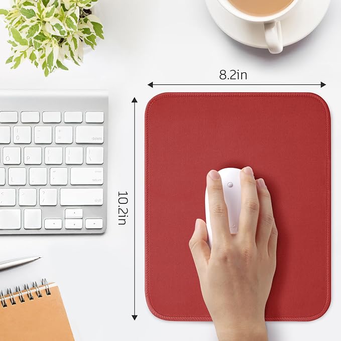 Orange Mouse Pad, 10.2 x 8.2 Inch, 3mm Thick, Ultra-Smooth - Image 3