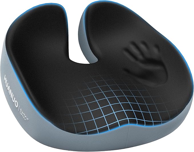 HUANUO Seat Cushion for Office Chair, Extra Large Memory Foam Cushion for by HUANUO