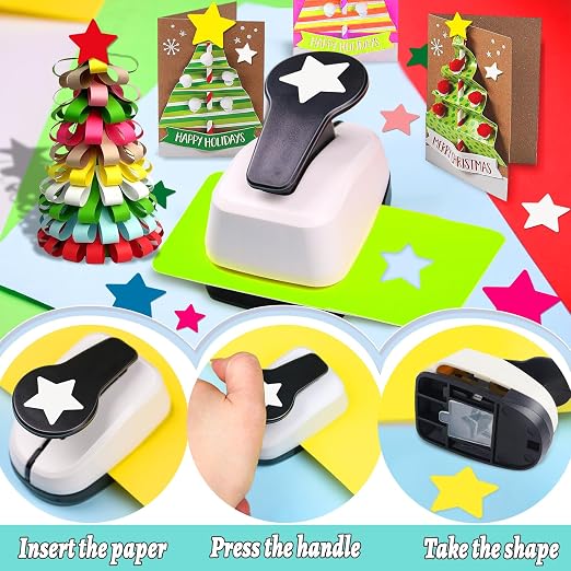 Star Hole Punch, Star Punches for Paper Crafts, Stars Paper Puncher Shape - Image 6