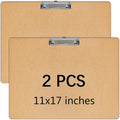 2 PCS Extra Large 11x17 Clipboard, Wood Cleats by SENJUNSAFE