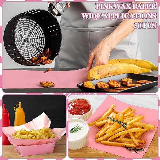 Geosar 100 Pcs Pink Paper Food Trays Bulk Disposable Food Boat - Image 5