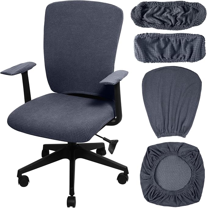 Tallew 4 Pcs Office Chair Covers Set Computer Universal Protective Stretchable by Tallew