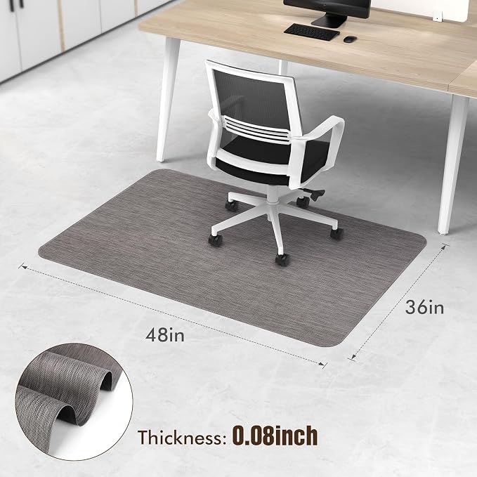 Blvornl Office Chair Mat for Hardwood Floor, Large Anti-Slip Hard Floor - Image 2