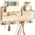 Rebee Vision Pine Wood Key Holder Wall Mount by REBEEVISION