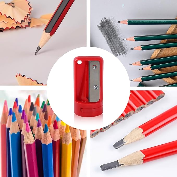 12 Pack Carpenter Pencil Sharpener Portable Manual Pencil Sharpener Cutter - Image 6