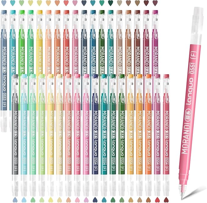 Gel Pens For Coloring, 36 Pack Colored Pens for Black Paper & White Paper by Joyask