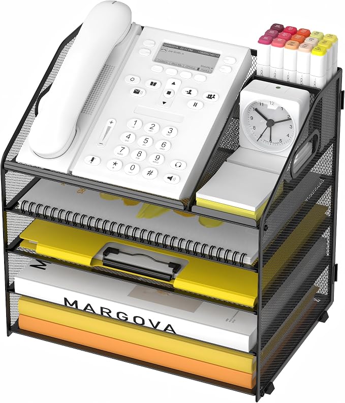 Letter Tray Paper, 5 Tier Desk Organizer by OrgMate