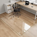 Tempered Glass Chair Mat, 4 Non‑Slip Pads, Noise-Free Gliding Shatterproof by MYSUNORIA