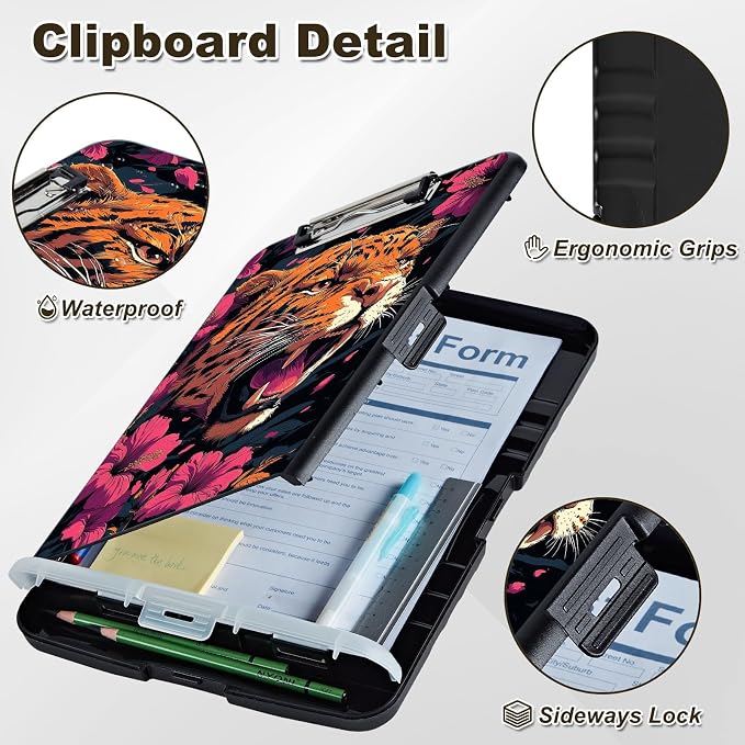 Clipboard with Storage, Nursing Clip Board 8.5 x 11 Storage Organization Box - Image 5