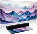 Aesthetic Desk Mat, Cute Distant Peaks Desk Pad Protector by Zotia