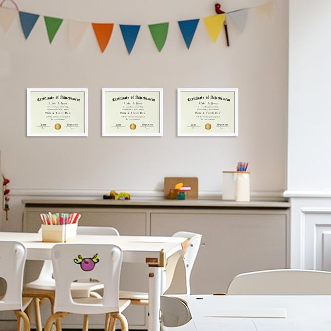 ELSKER&HOME 8.5x11 Picture Frame Certificate Document Frame 6Pack, Display - Image 6