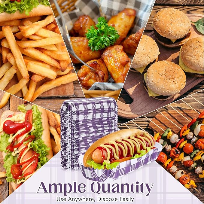Yinkin 300 Pcs Paper Hot Dog Trays Valentine's Day 6 Inch Food Trays Concession - Image 5