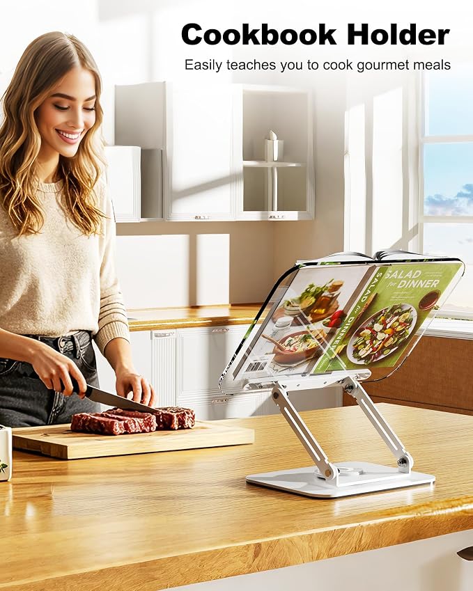 Acrylic Book Stand for Reading, Adjustable Book Holder - Image 7
