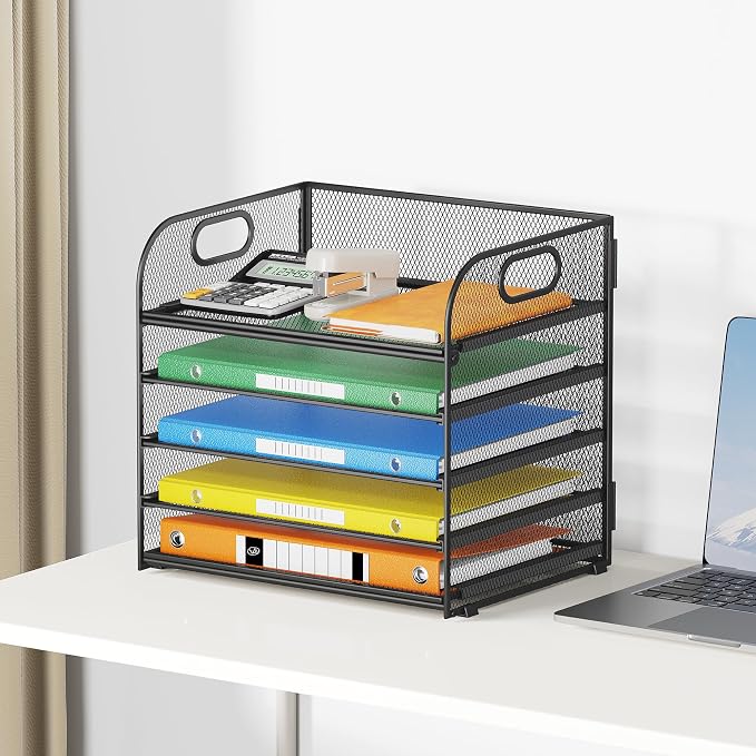 2 Pack 5-Tier Paper Organizer Letter Tray - Image 6