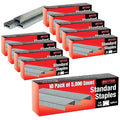 Better Office Products 50, 000 Staples, 10 Pack of 5, Chisel Point Tips by BetterOfficeProducts
