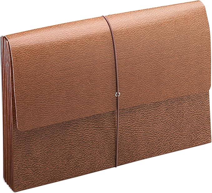 Smead Leather-Like Wallet, 15 x 10 Inches, 3.5-Inch Expansion, 10 per Box by SMEAD