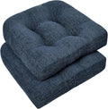 downluxe Chair Cushions for Dining Chairs 2 Pack, Tufted Indoor Chair Pads by Downluxe