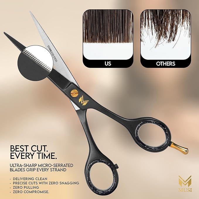 Barber Hair Cutting Scissors 6.5" – 420 Japanese Standard Stainless Steel Hair - Image 4
