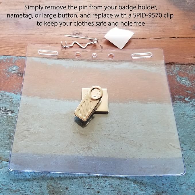 Bulk 50 Pack - Premium Name Tag/ID Badge Holder Spring Clips - - Image 6