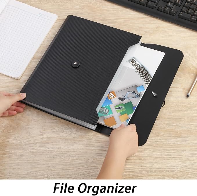 A4 Paper Document Organizer Expanding File Folder - Image 4