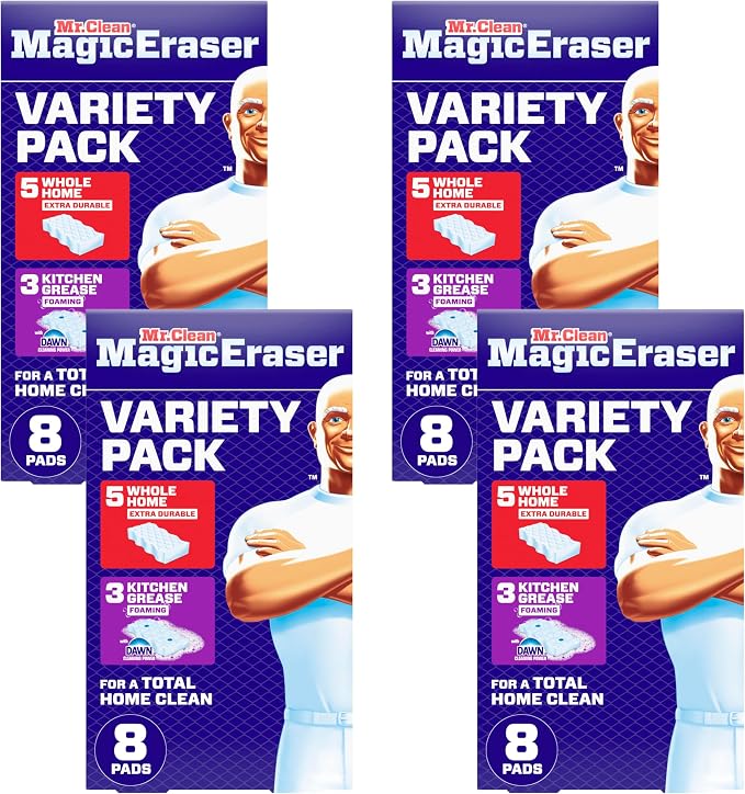 Mr. Clean Magic Eraser Sponge, All Purpose Cleaner, Cleaning Scrubber, Shower by MrClean