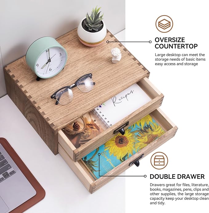 KIRIGEN Wooden Desk Organizer - Image 5