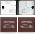 UYYE Car Registration and Insurance Card Holder, Vehicle Glove Box Car Organizer by UYYE