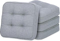GOFORIT Chair Cushions Set of 4, Tufted Shredded Memory Foam Chair Pads by Unknown