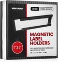 25pcs Magnetic Labels for File Cabinets, 1x3 inches | C Channel Magnetic Label by MINOMAG