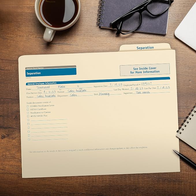ComplyRight Separation Folder, Document Filing Folder - Image 8