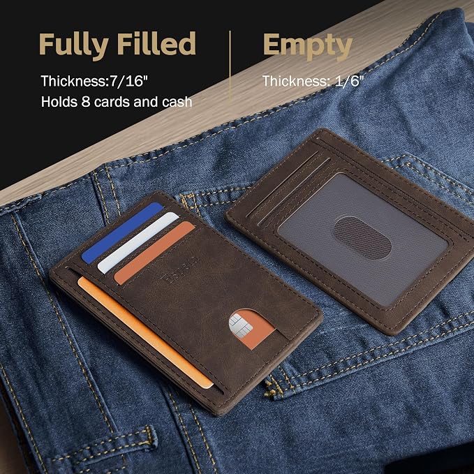 Espera Slim Minimalist Front Pocket Wallet - Image 3