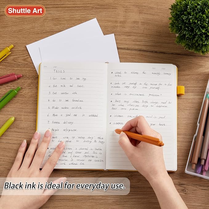Shuttle Art Ballpoint Pens, 15 Pack Vintage Retractable Black Ink Ball Point - Image 4