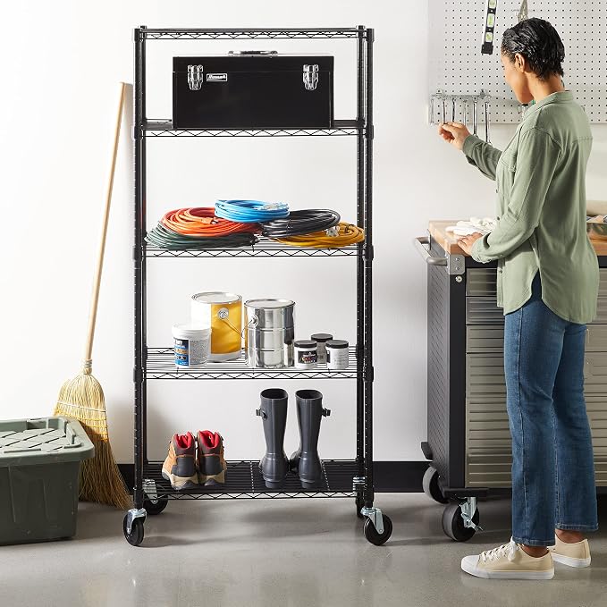 Amazon Basics 5-Shelf Heavy Duty Garage Shelving Storage Rack - Image 2